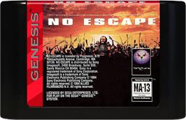 Cartridge artwork for No Escape on the Sega Genesis.